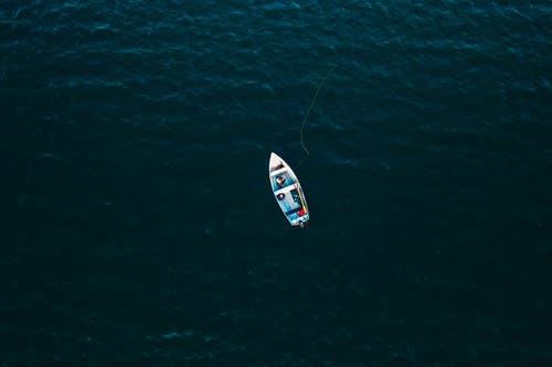 船在海洋上的顶视图照片 · 免费素材图片