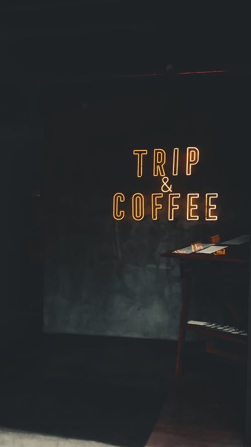旅行和咖啡标志 · 免费素材图片