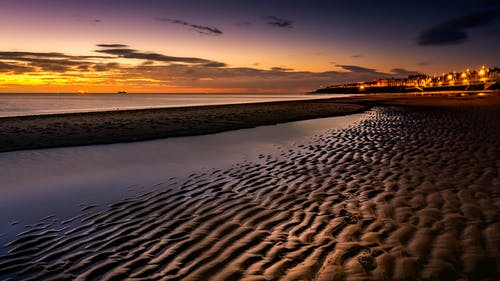 海边日落风景 · 免费素材图片