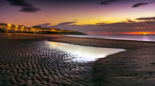 海边日落风景 · 免费素材图片