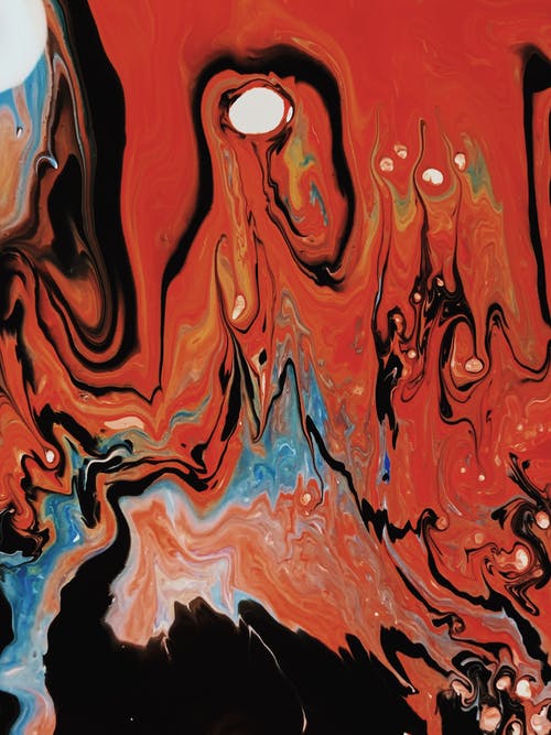 红色抽象绘画的照片 · 免费素材图片