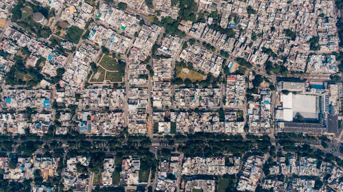 顶视图的城市景观照片 · 免费素材图片