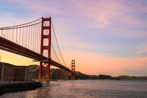 黄金时段在旧金山金门大桥 · 免费素材图片