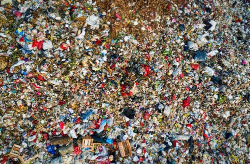 垃圾填埋场鸟瞰图 · 免费素材图片