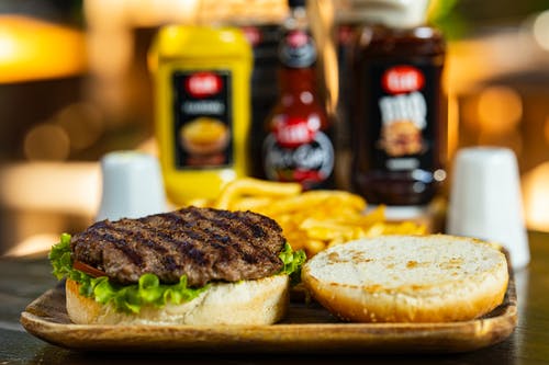 汉堡三明治的特写视图 · 免费素材图片