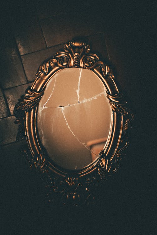 黄铜镜框镜 · 免费素材图片