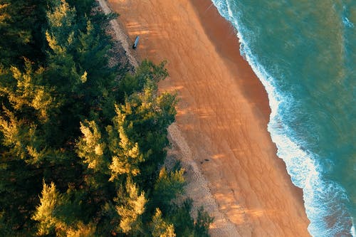 海滩航拍 · 免费素材图片