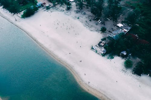 海滩鸟瞰图 · 免费素材图片