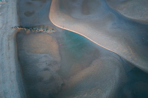 沙漠的无人机画面 · 免费素材图片