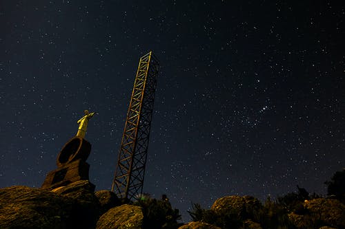 晚上星空的惊人观点 · 免费素材图片