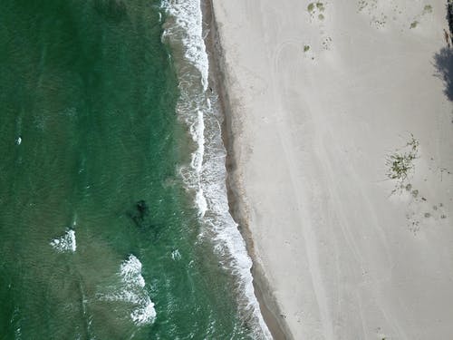 海滩鸟瞰图 · 免费素材图片