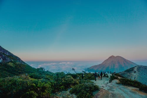 高山在日落时云 · 免费素材图片