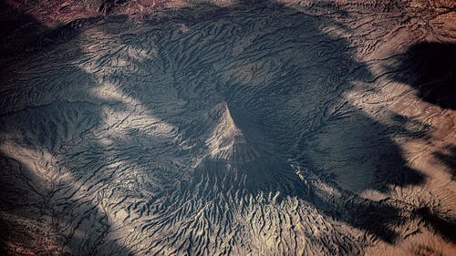 无人机带纹理的地形景观 · 免费素材图片