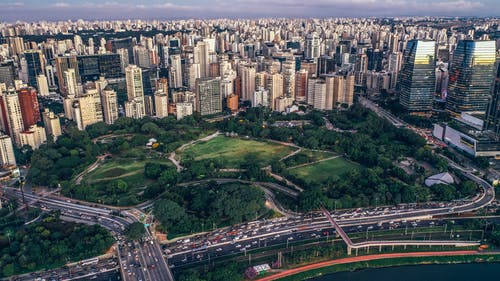 城市建筑鸟瞰图 · 免费素材图片