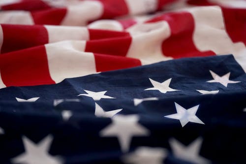 美国国旗的特写镜头 · 免费素材图片