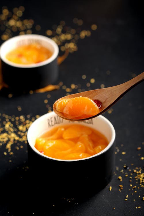 糖浆桃子 · 免费素材图片