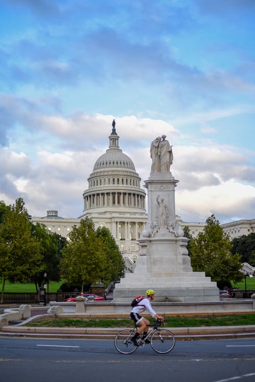 有关人, 单车骑士, 国会大厦的免费素材图片