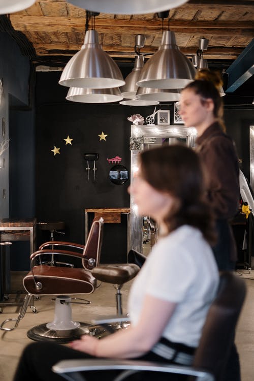 有关侧面图, 反射, 发型师的免费素材图片
