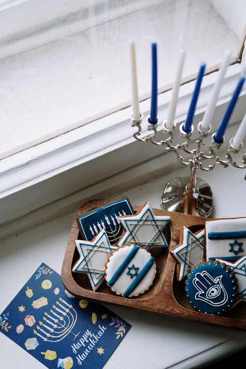犹太光明节饼干 · 免费素材图片