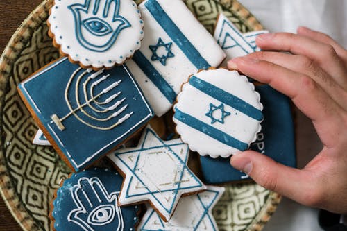 有关hanukkiah, 以色列食品, 传统美食的免费素材图片