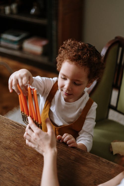有关hanukkiah, 光明节, 儿童的免费素材图片