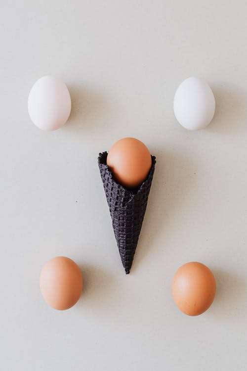 有关冰淇淋甜筒, 棕色的鸡蛋, 概念的的免费素材图片