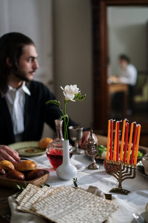 有关hanukkiah, matza, 佩沙的免费素材图片