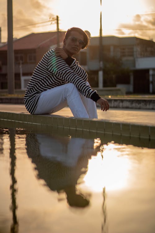 有关人, 反射, 墨镜的免费素材图片