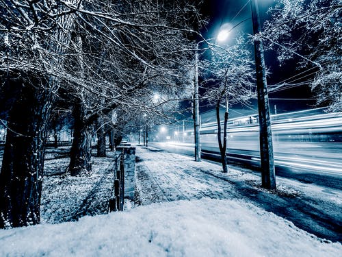 有关下雪的, 下雪的天气, 光的免费素材图片