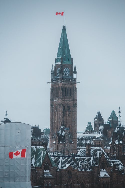 有关低角度拍摄, 加拿大, 加拿大国旗的免费素材图片