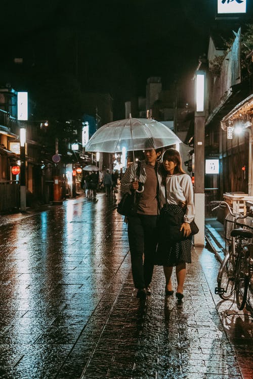 有关一对, 下雨, 京都的免费素材图片