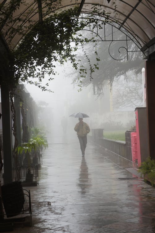 有关下雨, 人, 倾盆大雨的免费素材图片