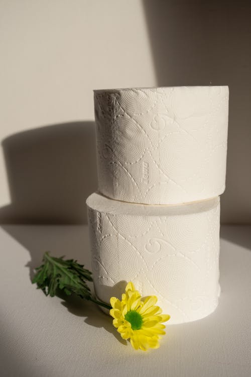 有关卷纸, 垂直拍摄, 堆的免费素材图片