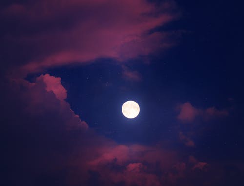 有关在云层之上, 夜景, 夜空的免费素材图片