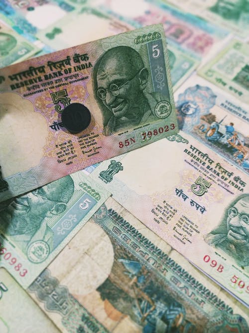 有关印度卢比, 印度货币, 垂直拍摄的免费素材图片