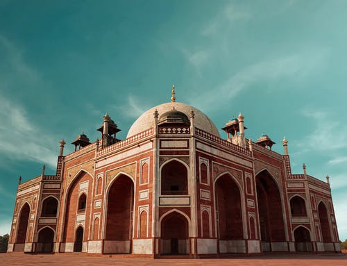 有关humayuns墓, 印度, 历史建筑的免费素材图片