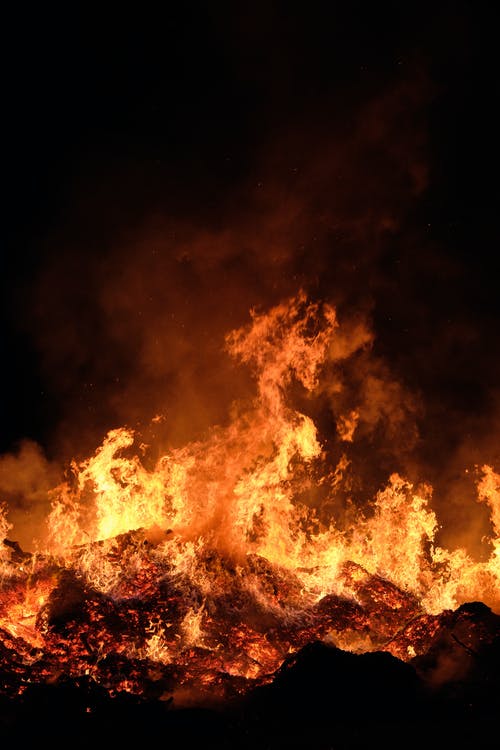 有关地狱, 垂直拍摄, 大火的免费素材图片