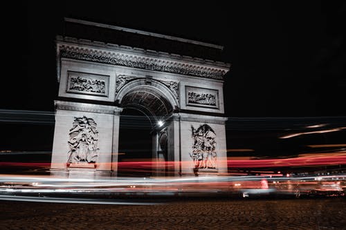 有关凯旋门, 地标, 巴黎的免费素材图片