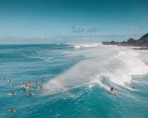 有关冲浪摄影, 夏威夷, 大浪的免费素材图片