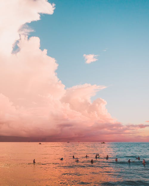 有关冲浪摄影, 夏威夷, 多云的天空的免费素材图片