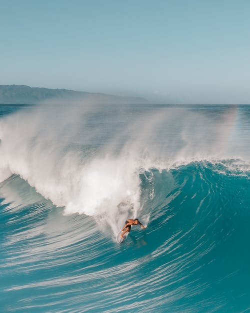 有关夏威夷, 大浪, 撞击波浪的免费素材图片
