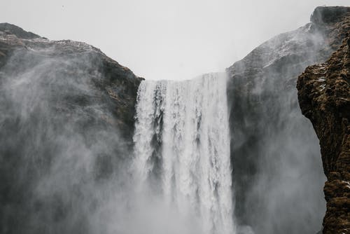 有关skogafoss, 严重, 从下面的免费素材图片