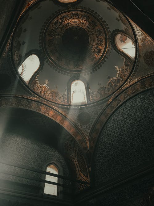 老伊斯兰宫殿与观赏圆顶的内部 · 免费素材图片