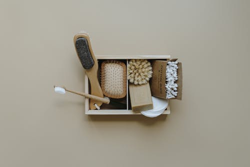 有关托盘, 木, 木制牙刷的免费素材图片