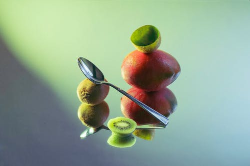 有关奇异果, 水果, 汤匙的免费素材图片
