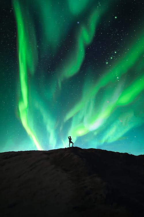 有关galaxy, 冰岛, 剪影的免费素材图片