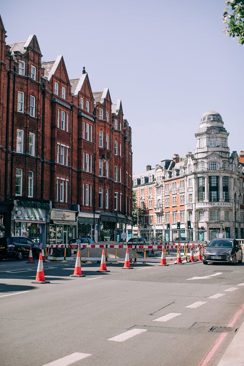 有关临街, 交通锥, 伦敦的免费素材图片