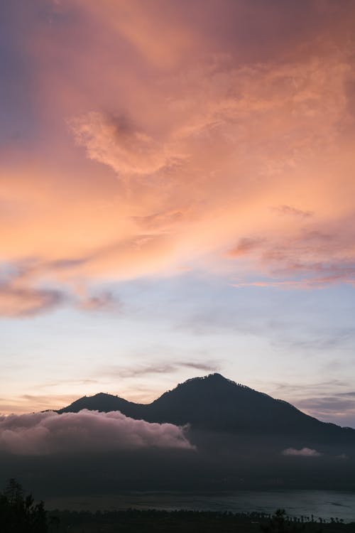 有关剪影, 多云的, 山的免费素材图片