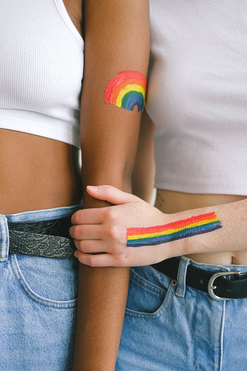 同性恋骄傲人体彩绘的妇女 · 免费素材图片