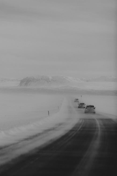 有关SUV, 公路旅行, 冬季的免费素材图片